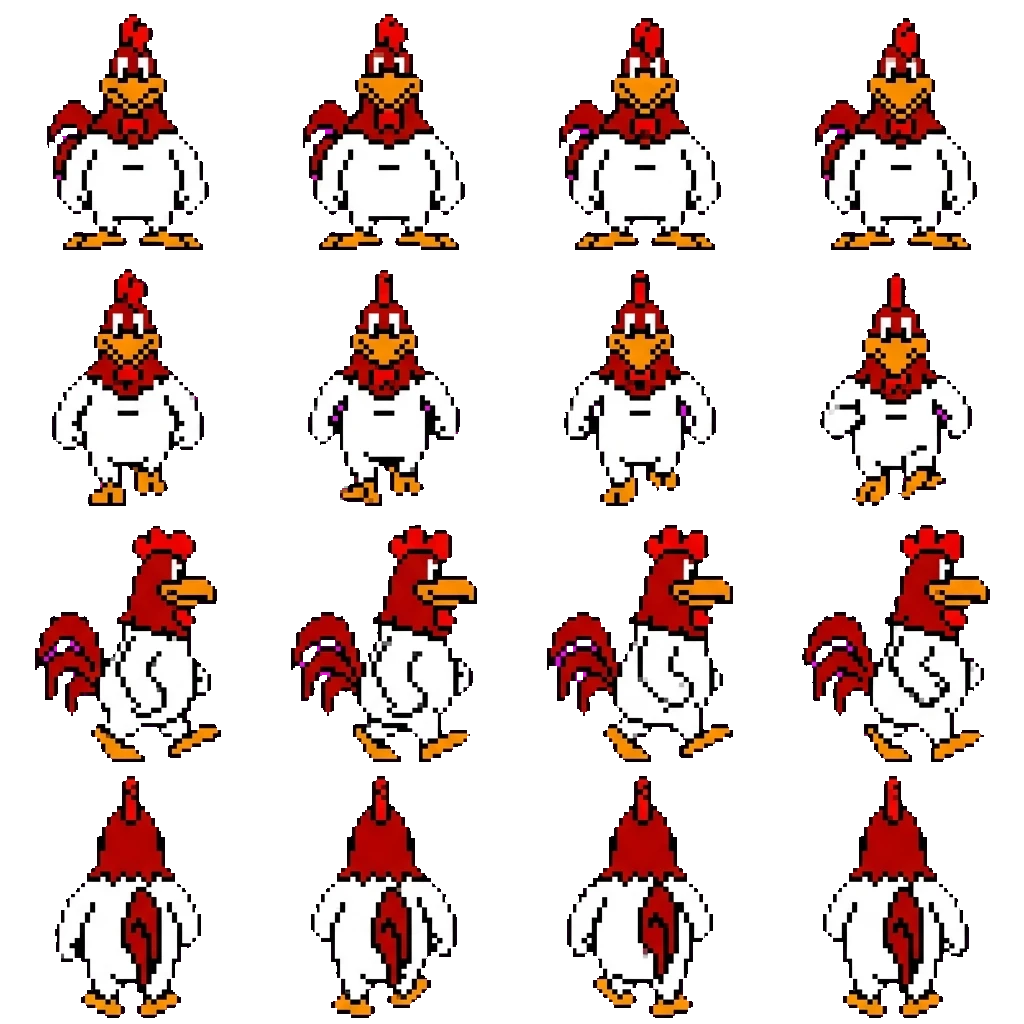 Foghorn Leghorn movement sprite