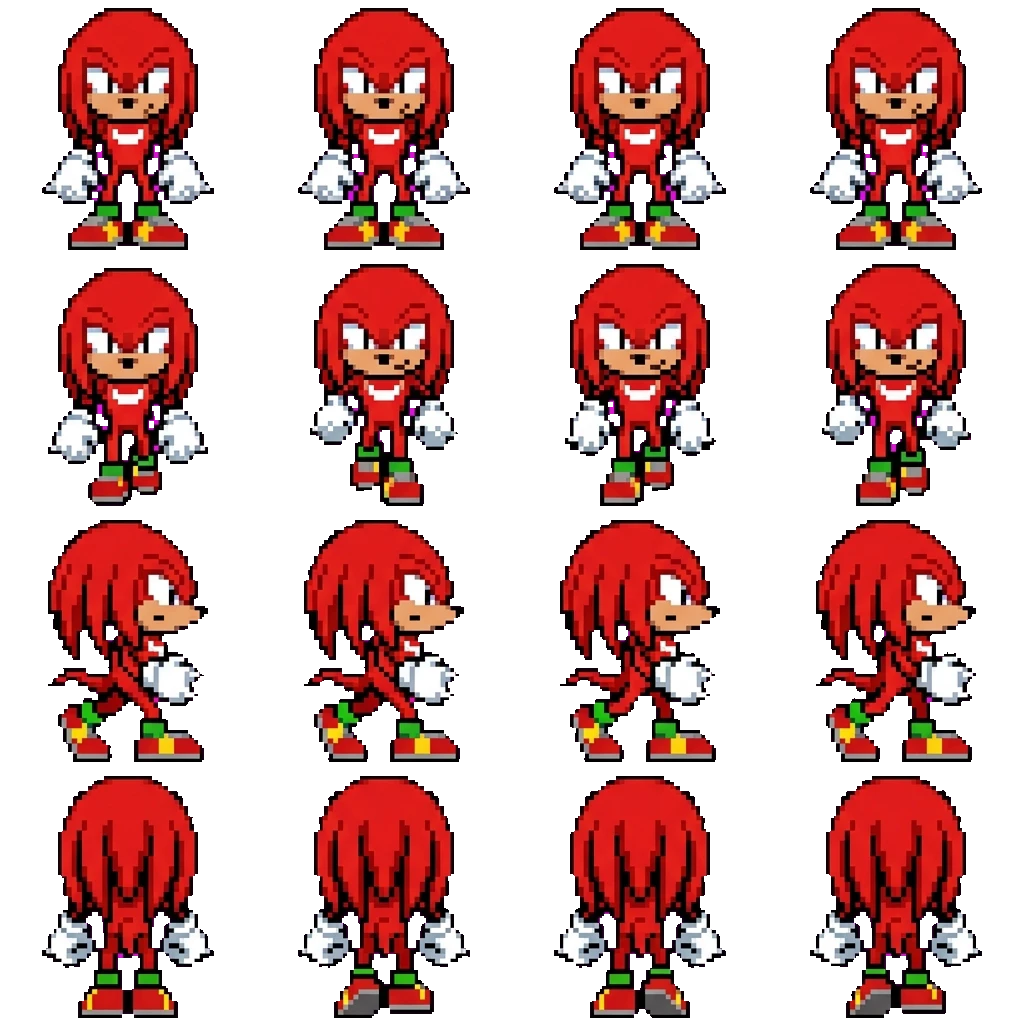 Knuckles movement sprite