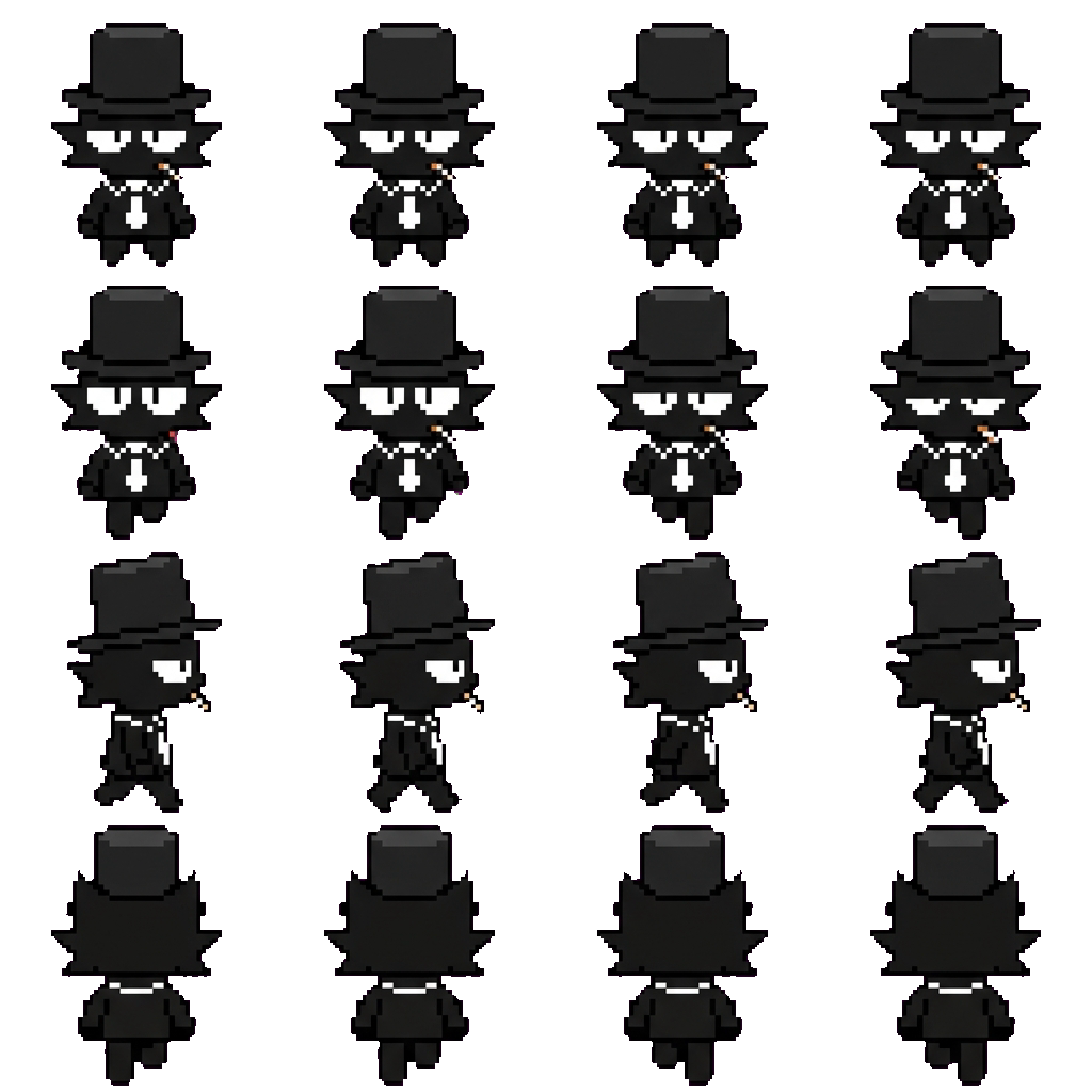 Black movement sprite