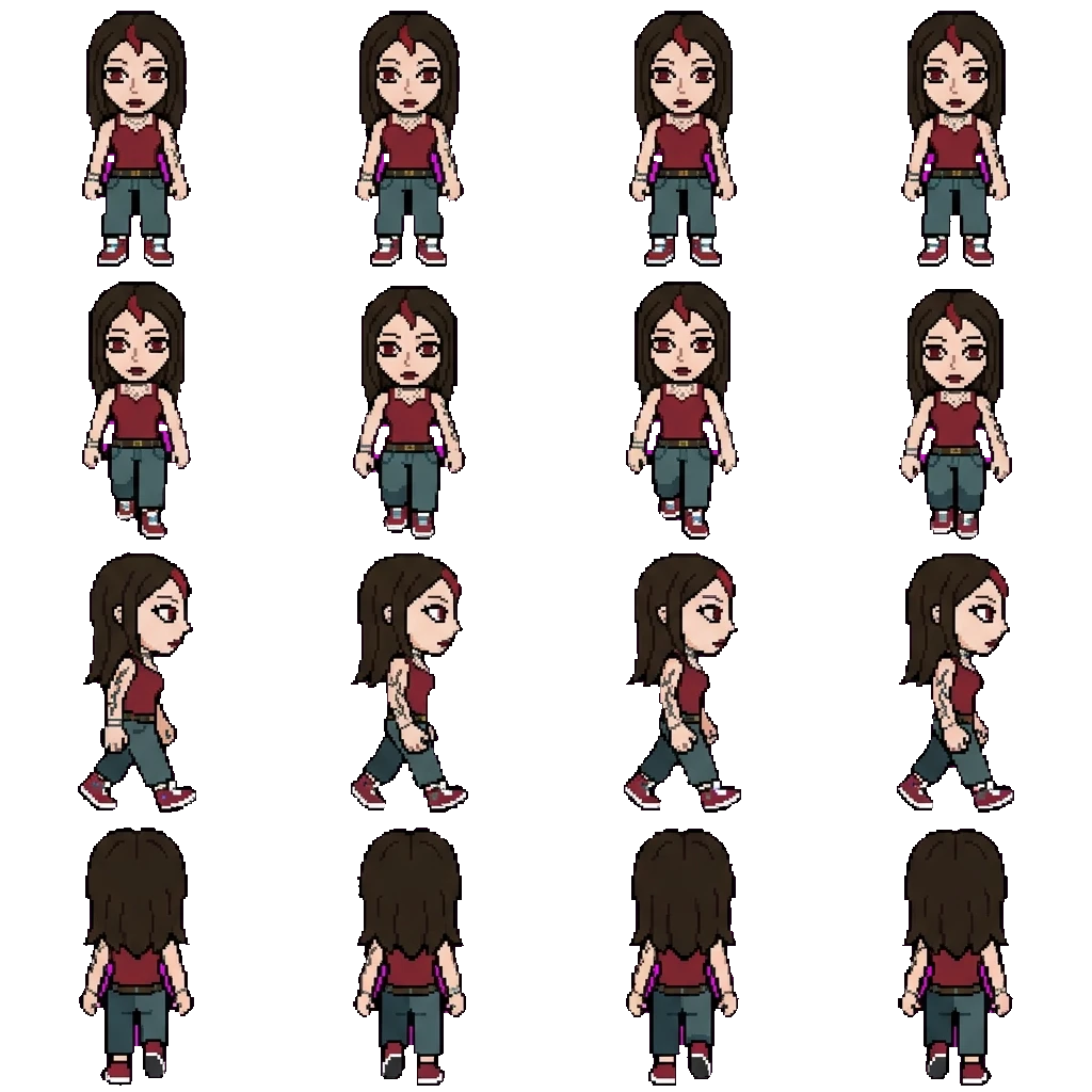Misha movement sprite