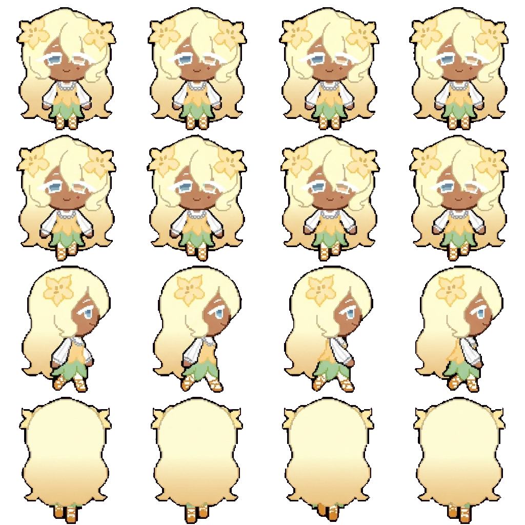 Vanilla Orchid Cookie movement sprite