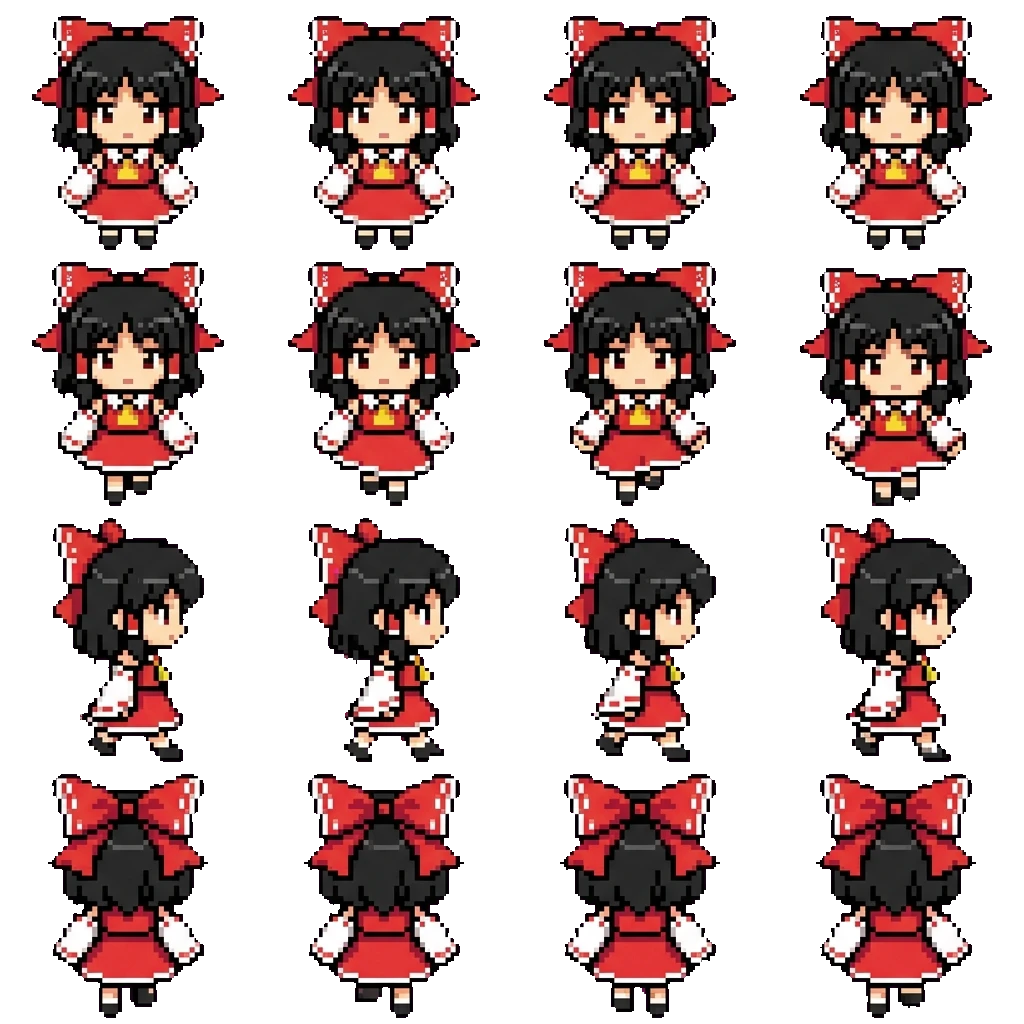 Reimu movement sprite