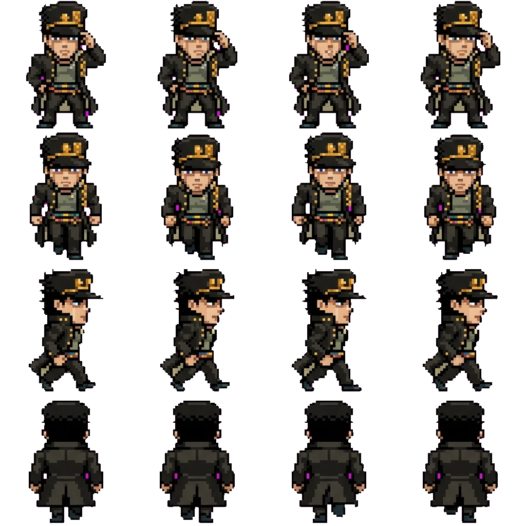 Jotaro Kujo movement sprite