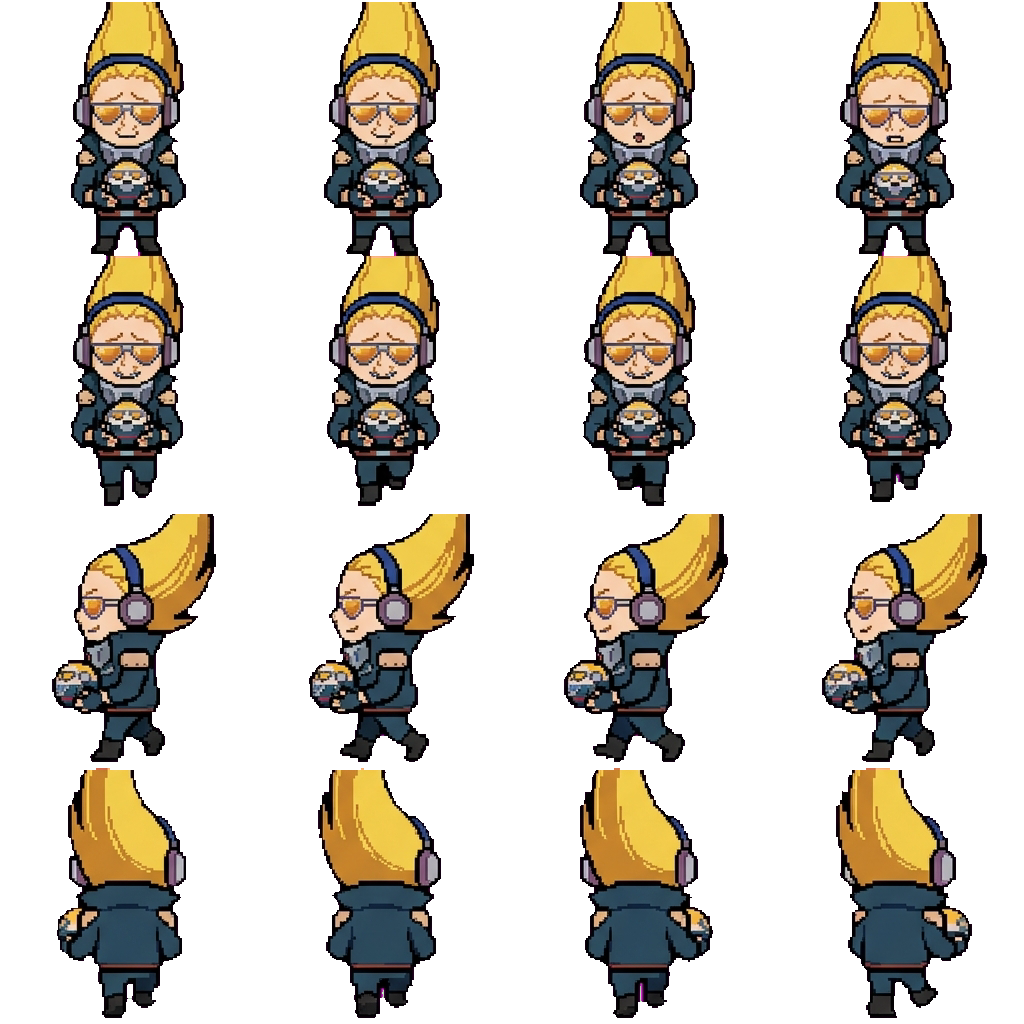 Present Mic movement sprite