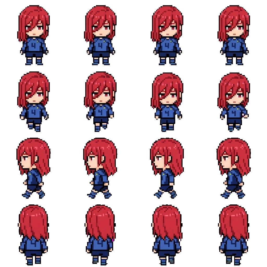 Hyoma Chigiri movement sprite