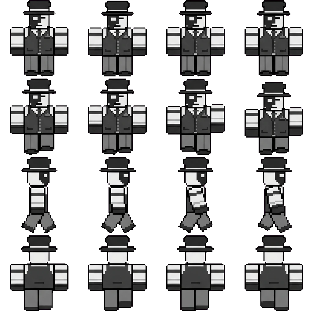 Artful movement sprite