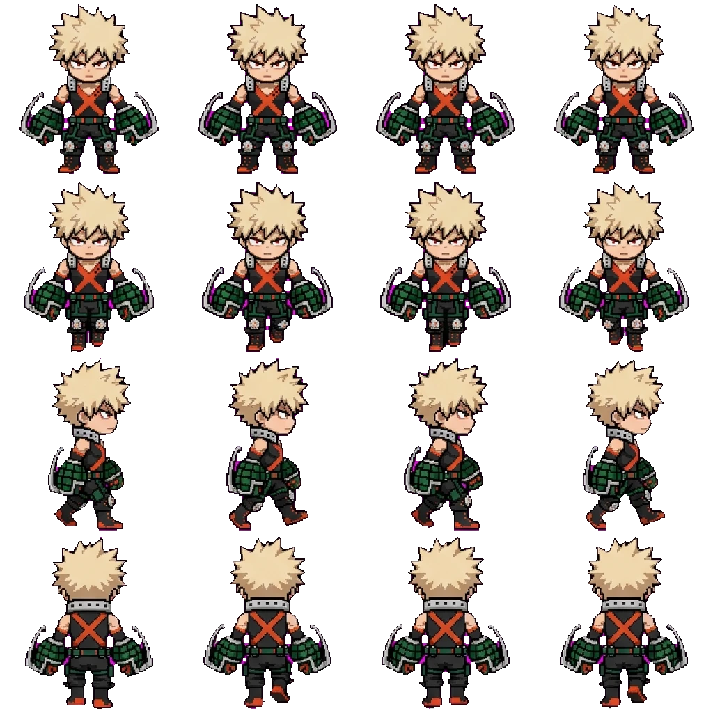 Katsuki Bakugo movement sprite