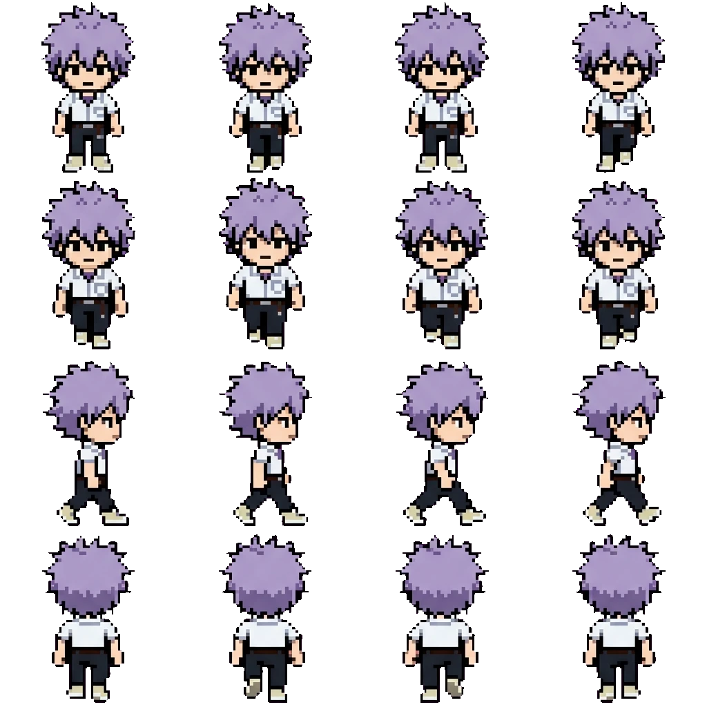Kaworu Nagisa movement sprite
