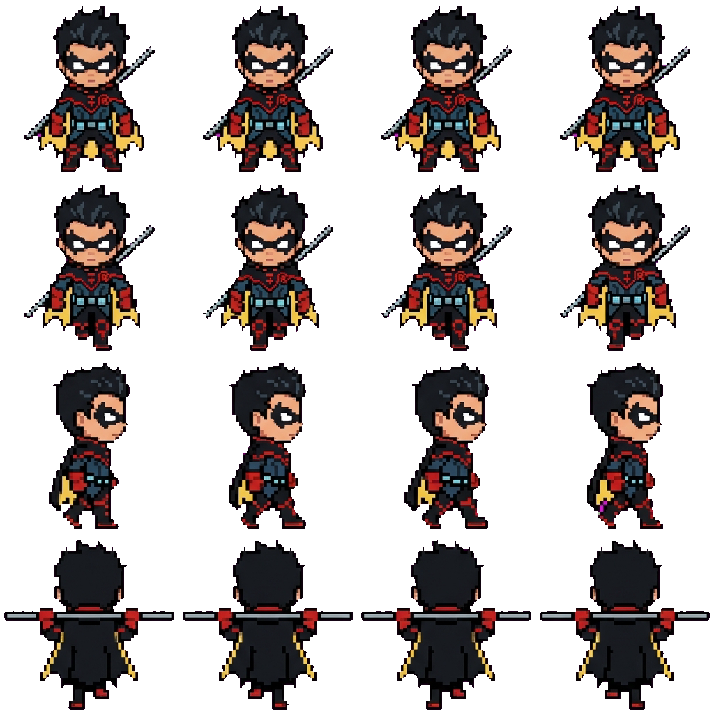 Damian Wayne movement sprite