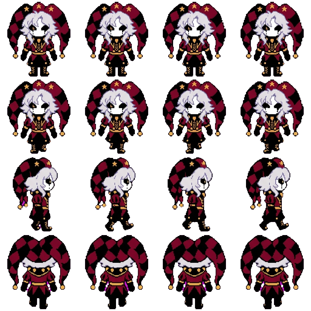 Pierrot movement sprite