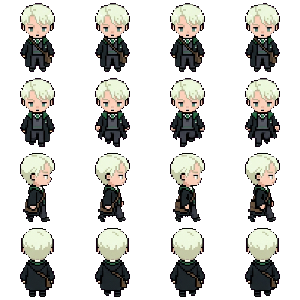 Draco Malfoy movement sprite
