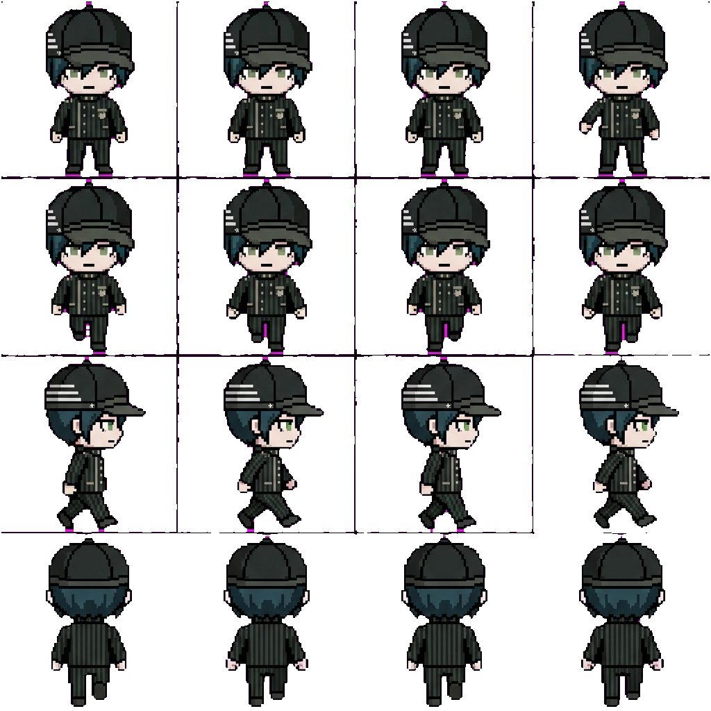 Shuichi Saihara movement sprite
