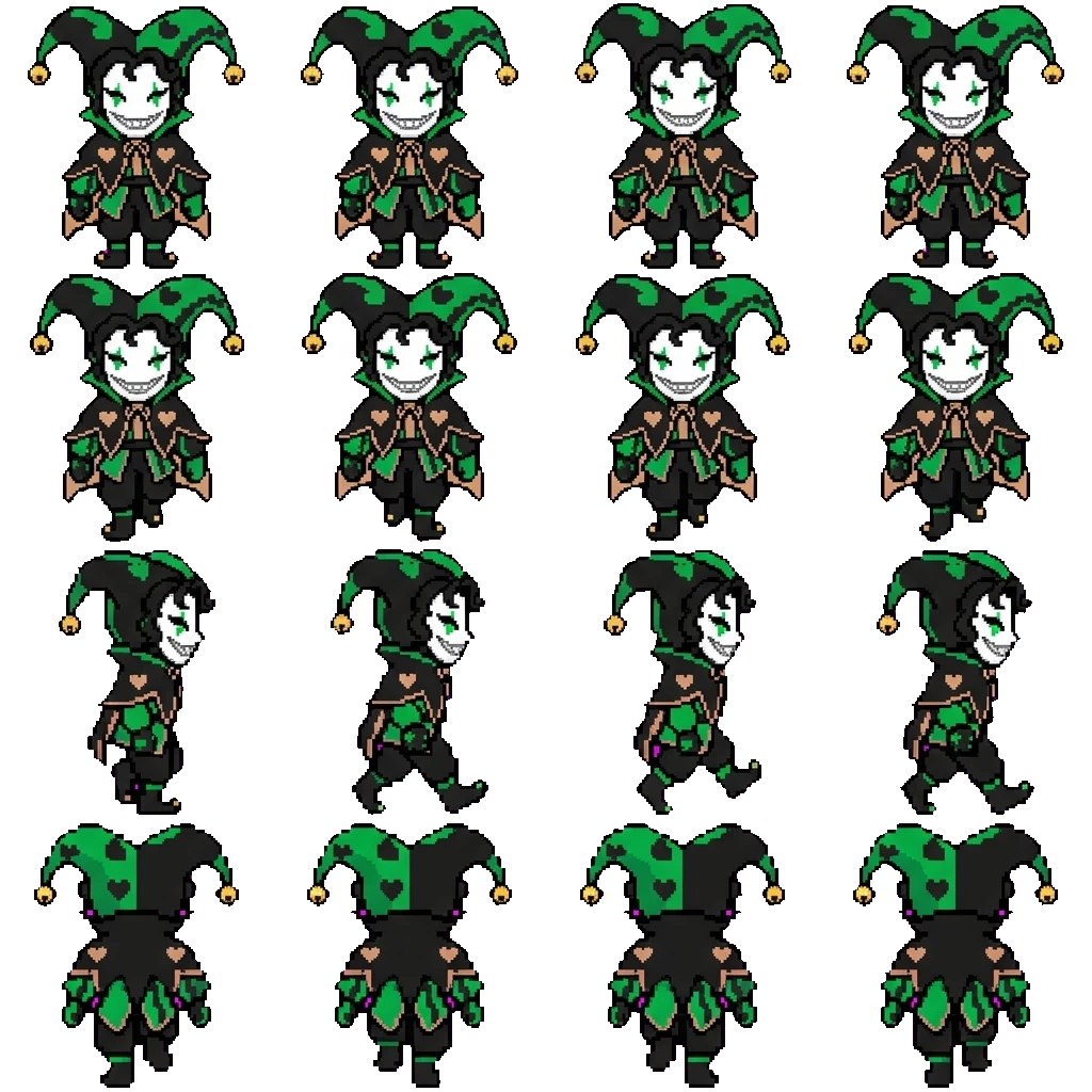 Harlequin movement sprite