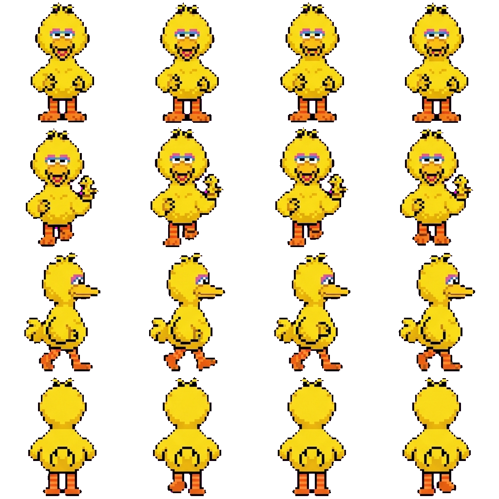 Big bird movement sprite