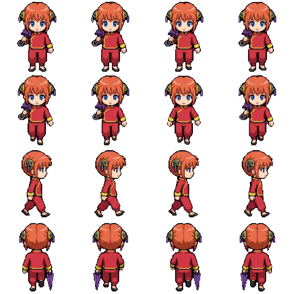 Kagura movement sprite