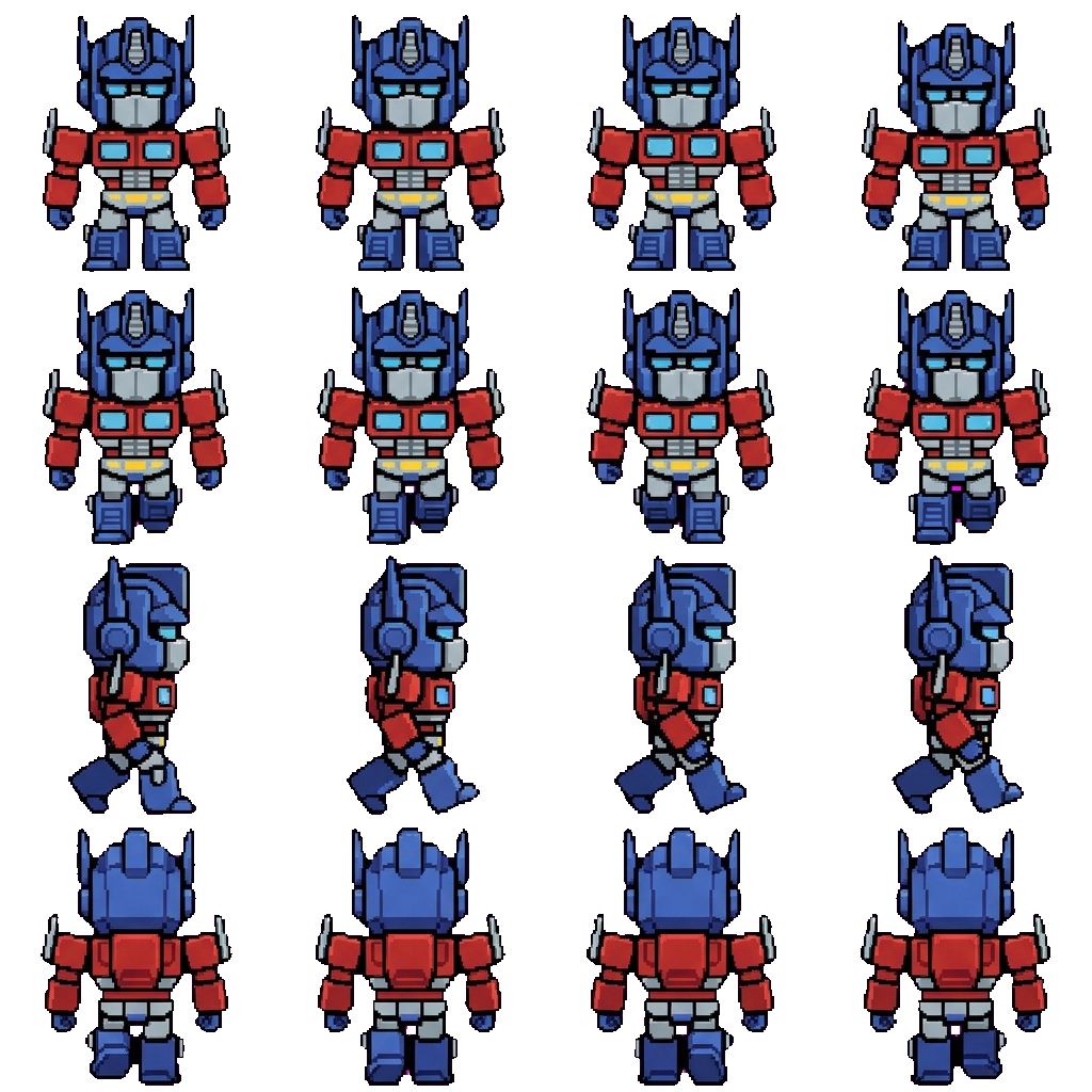 optimus prime movement sprite