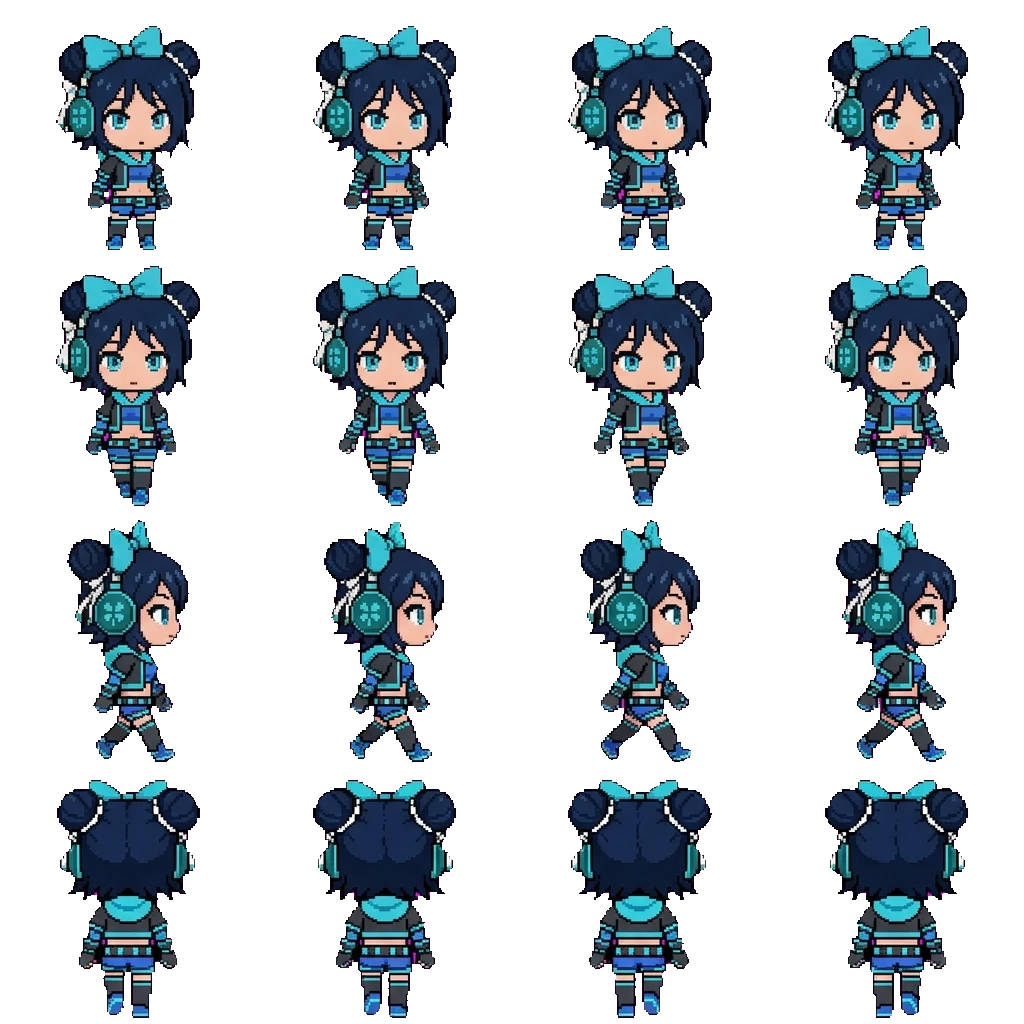 Mel movement sprite