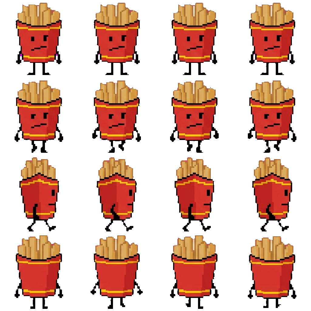 Fries movement sprite