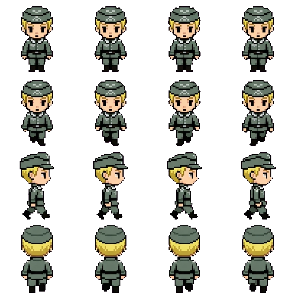 Hans movement sprite