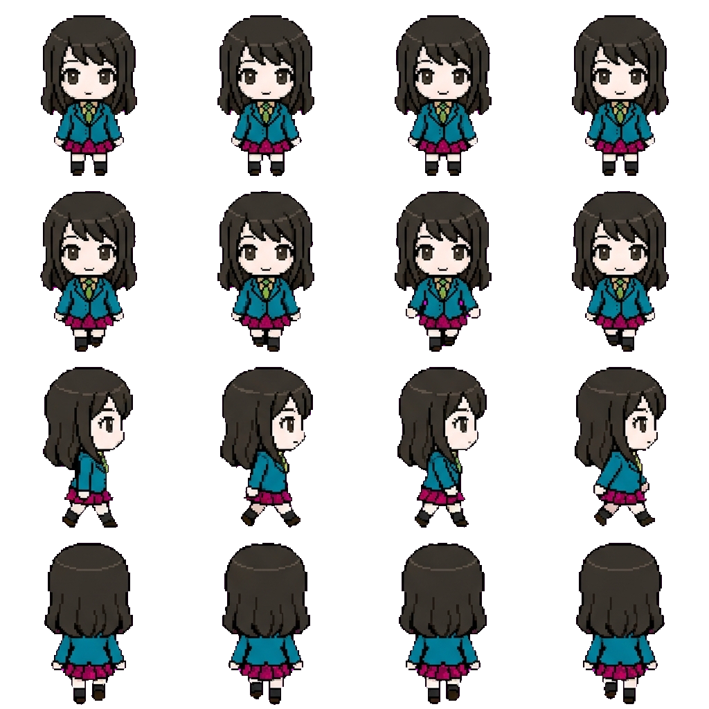 Ryoko Hirose movement sprite