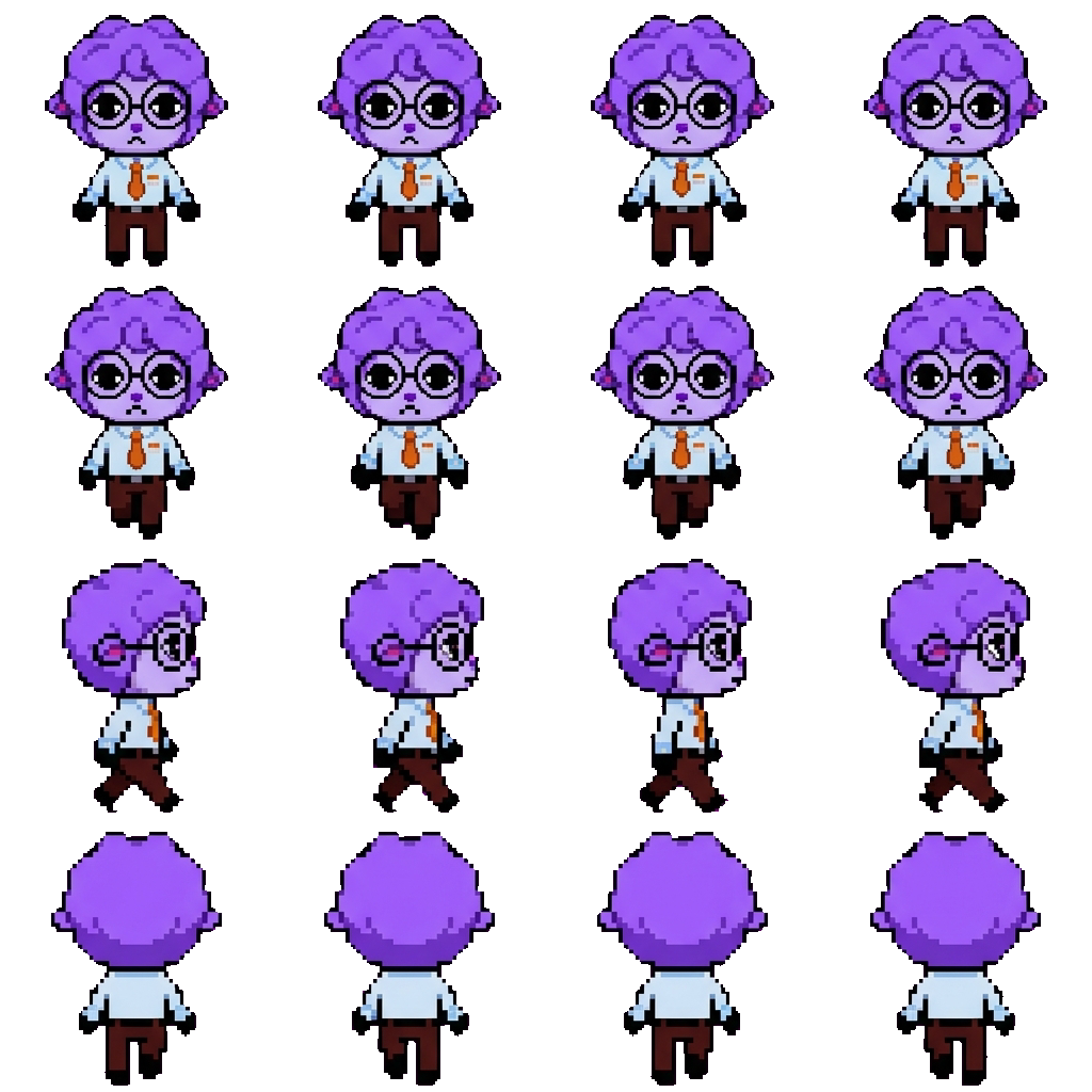 Secretary movement sprite