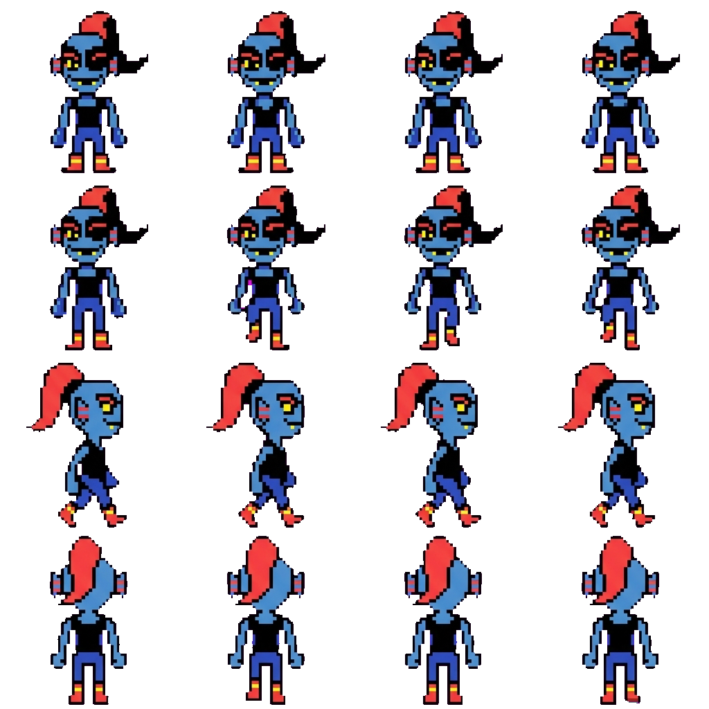 Undyne movement sprite