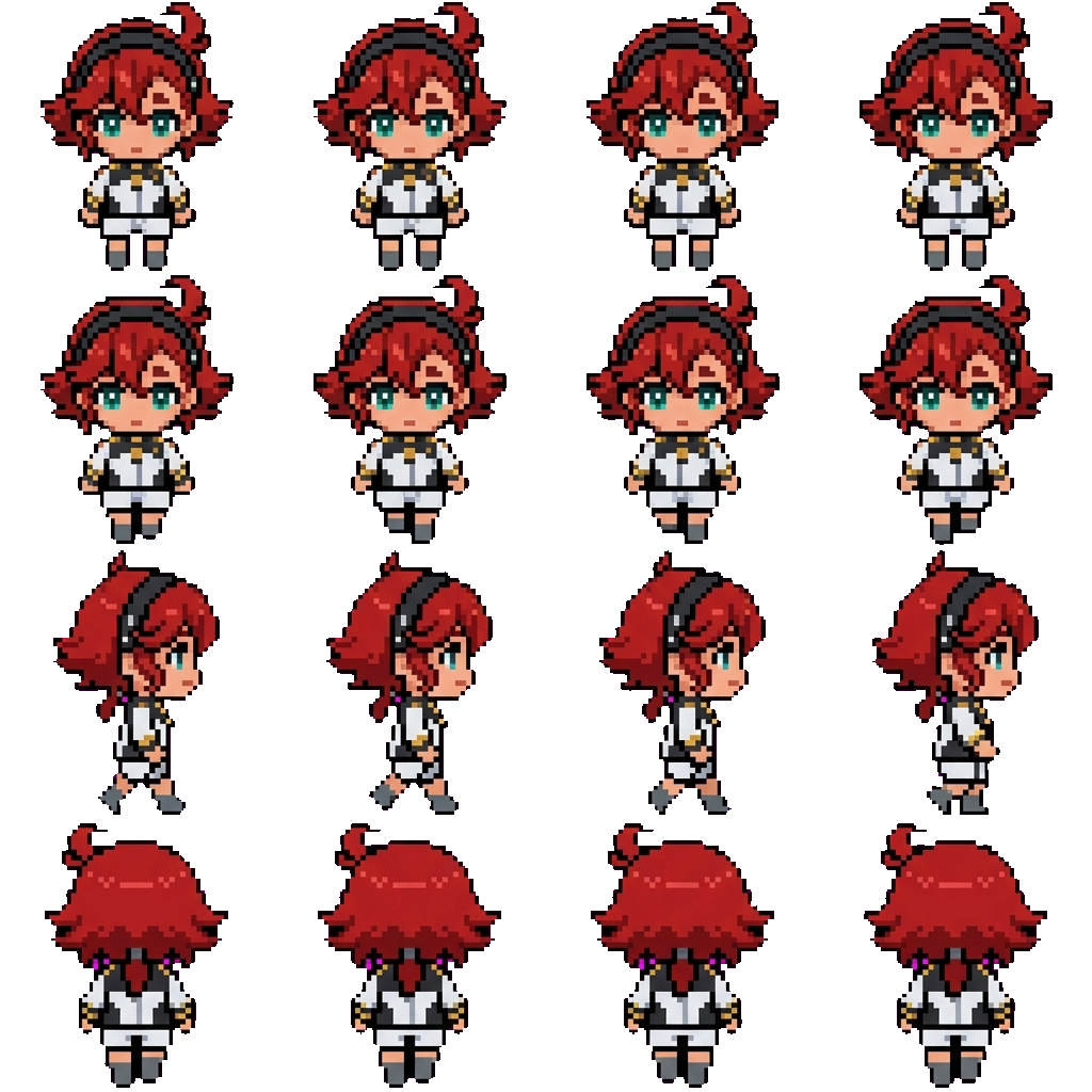 Suletta Mercury movement sprite