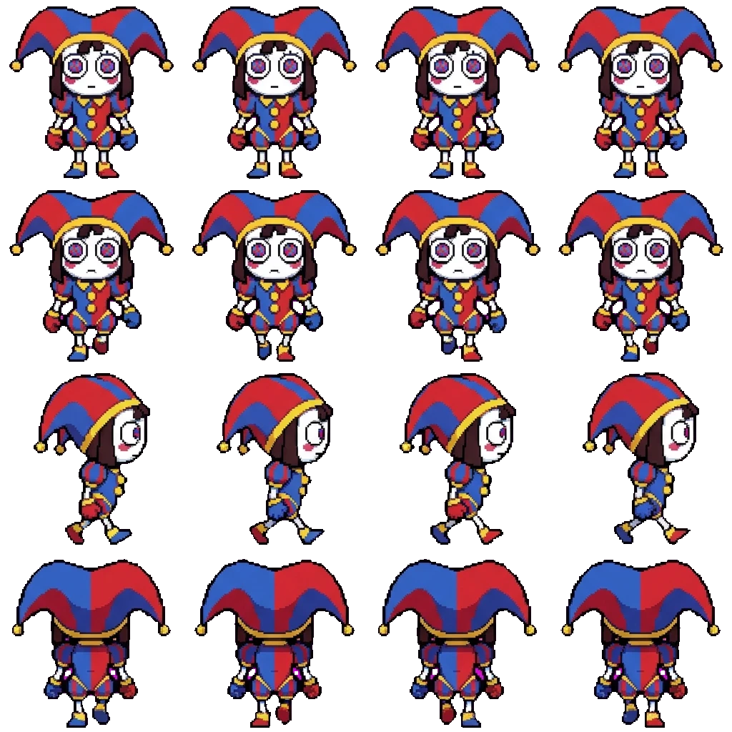 Pomni movement sprite