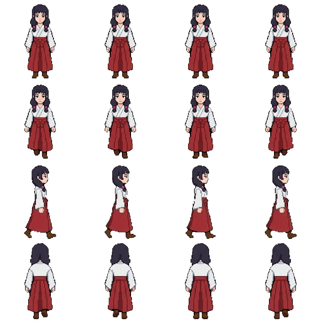 Utahime Iori movement sprite
