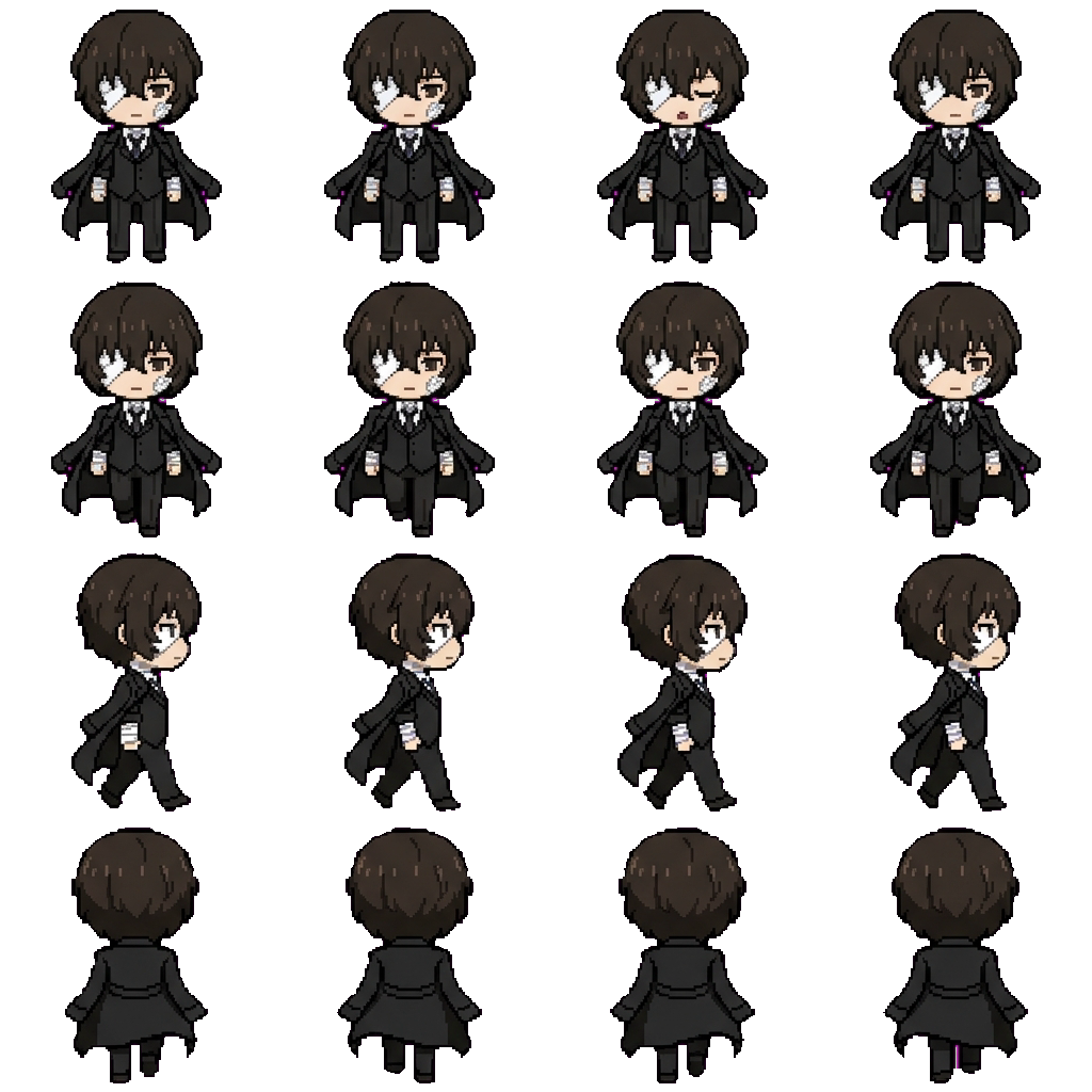 Dazai Osamu movement sprite