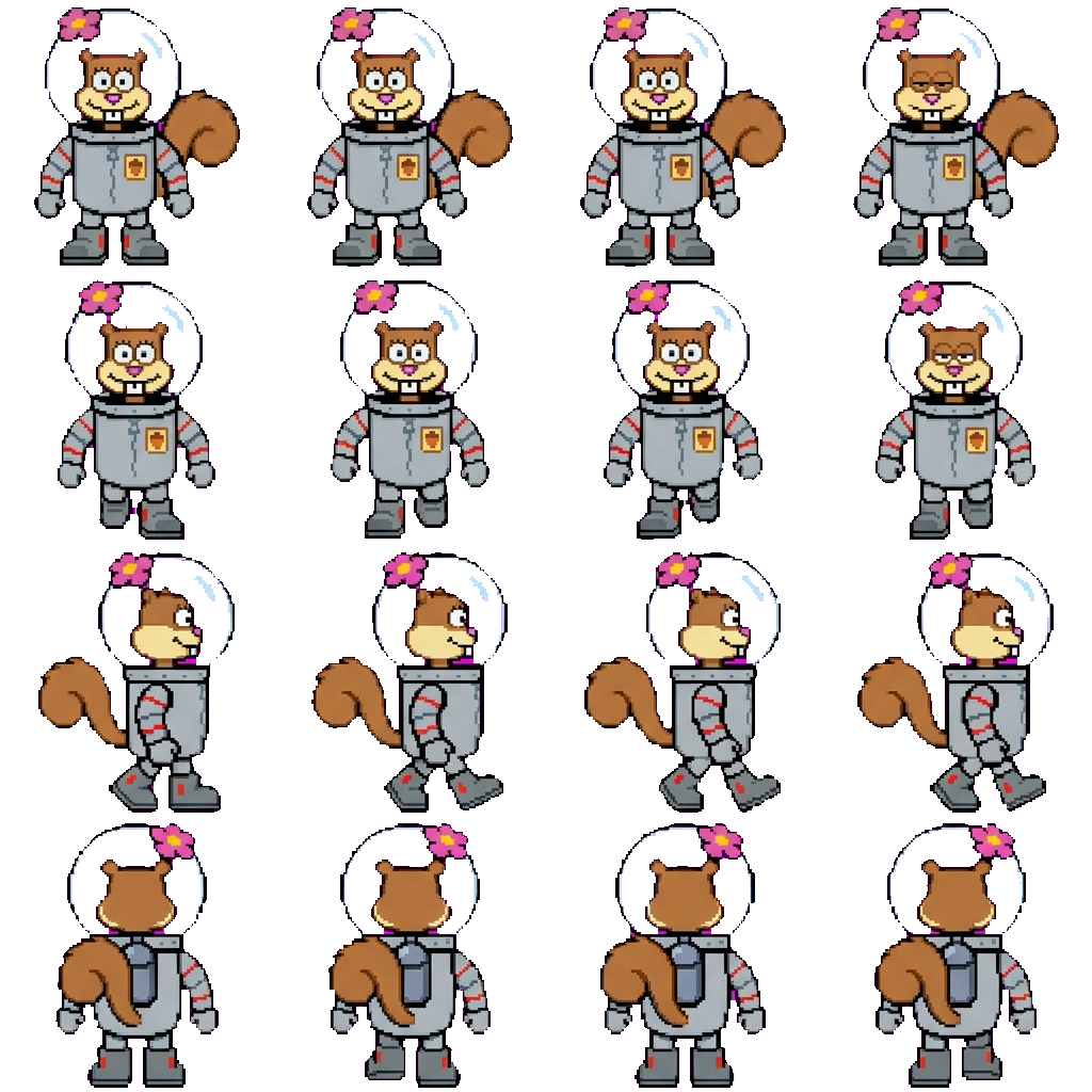 Sandy Cheeks movement sprite