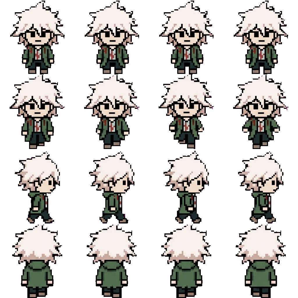 Nagito Komaeda movement sprite