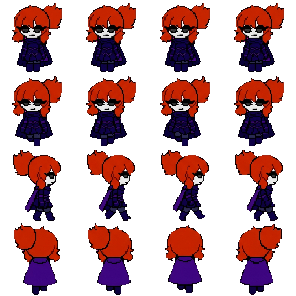Mina Dark Blue Cookie movement sprite