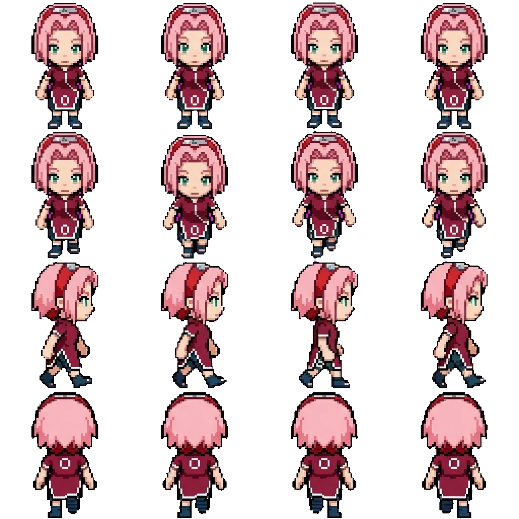 Sakura Haruno movement sprite