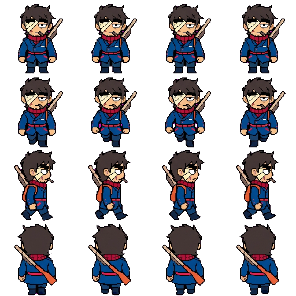 Paul movement sprite