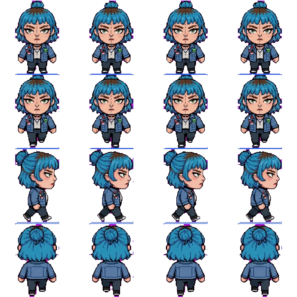 Melanie movement sprite