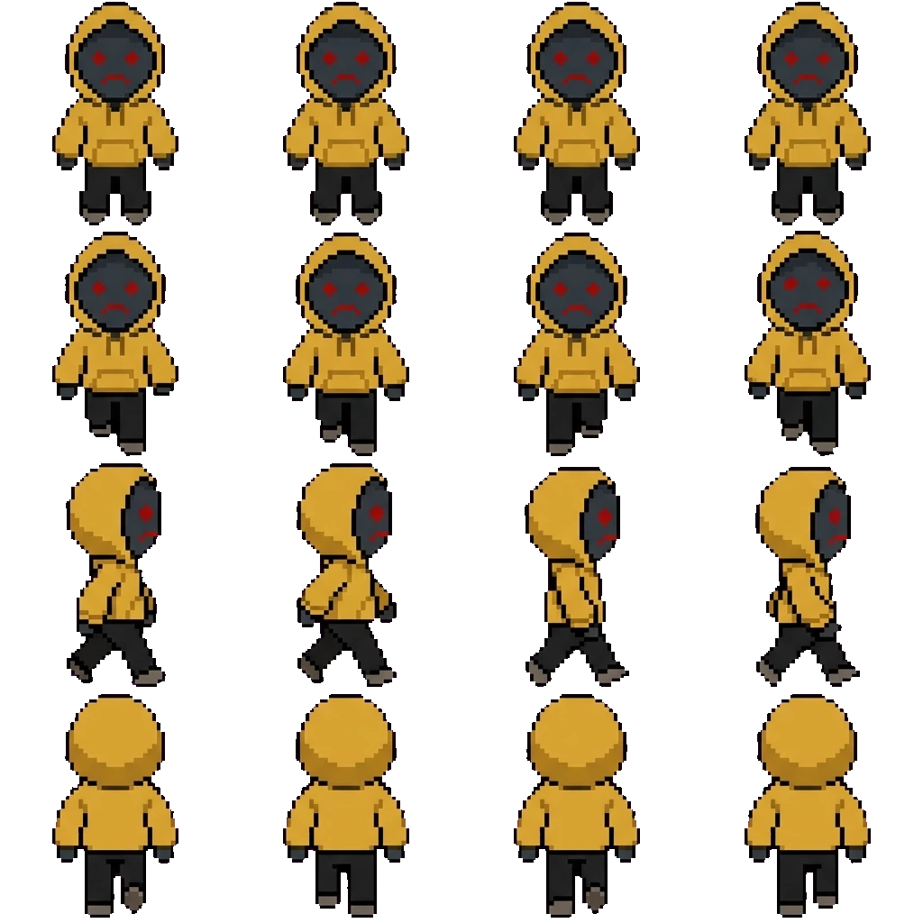 Hoodie movement sprite