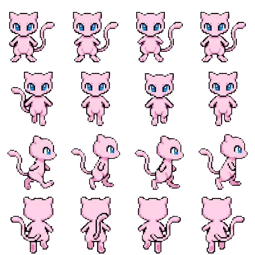 Mew movement sprite