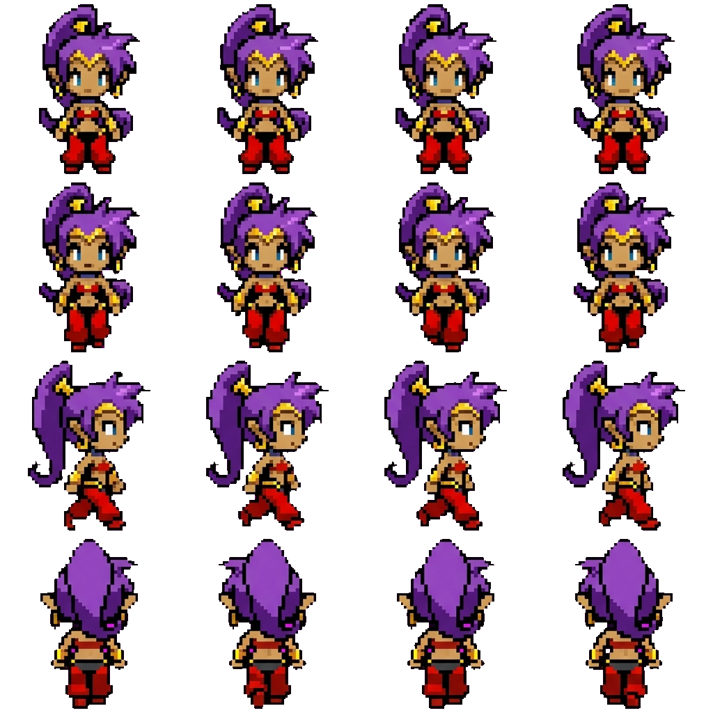 Shantae movement sprite