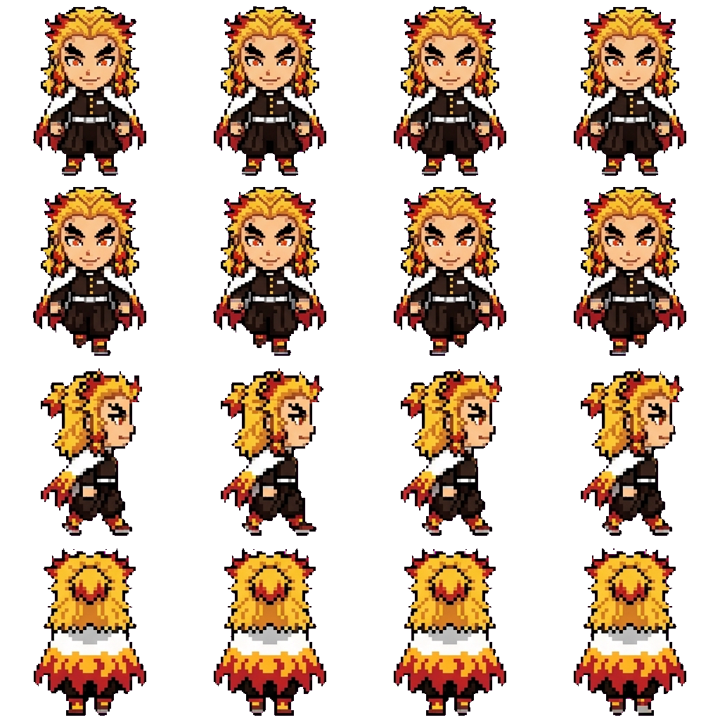 Kyojuro Rengoku movement sprite