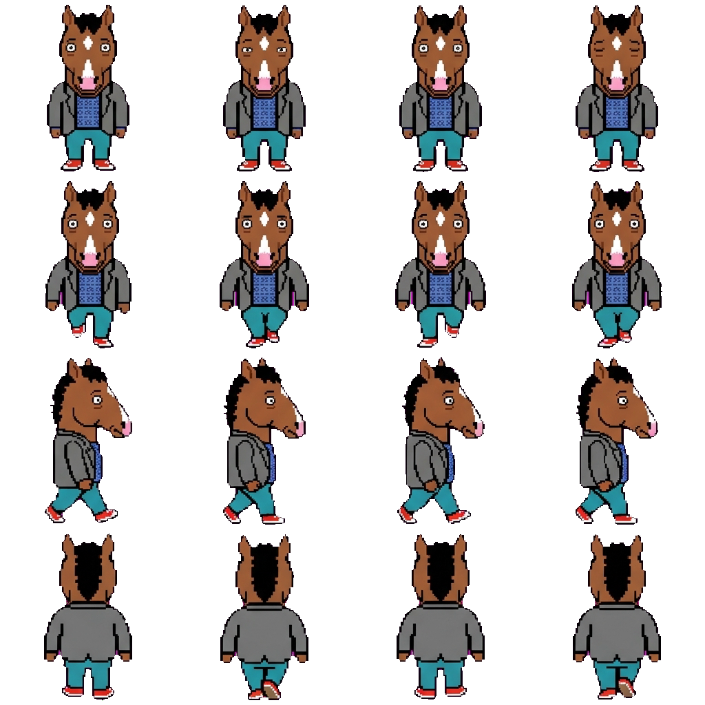 Bojack Horseman movement sprite