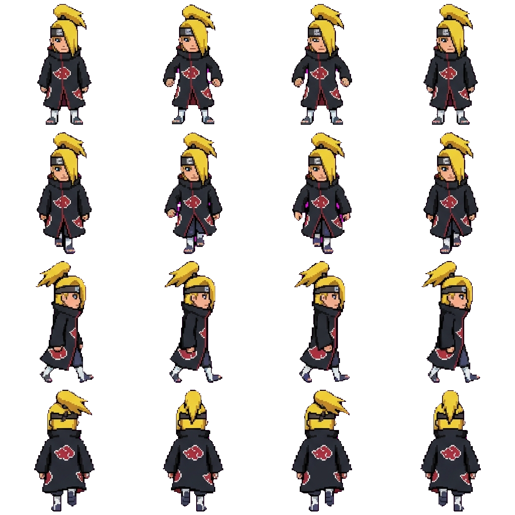 Deidara movement sprite