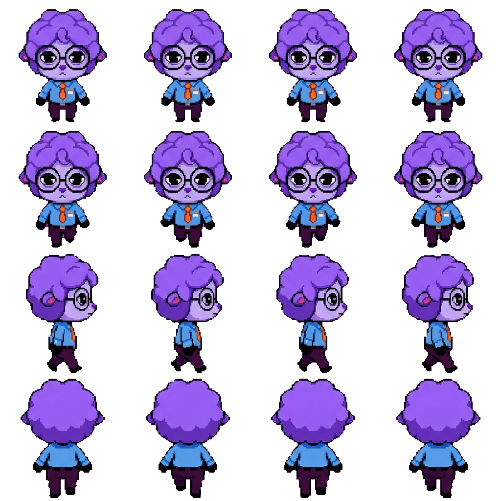 Secretary movement sprite