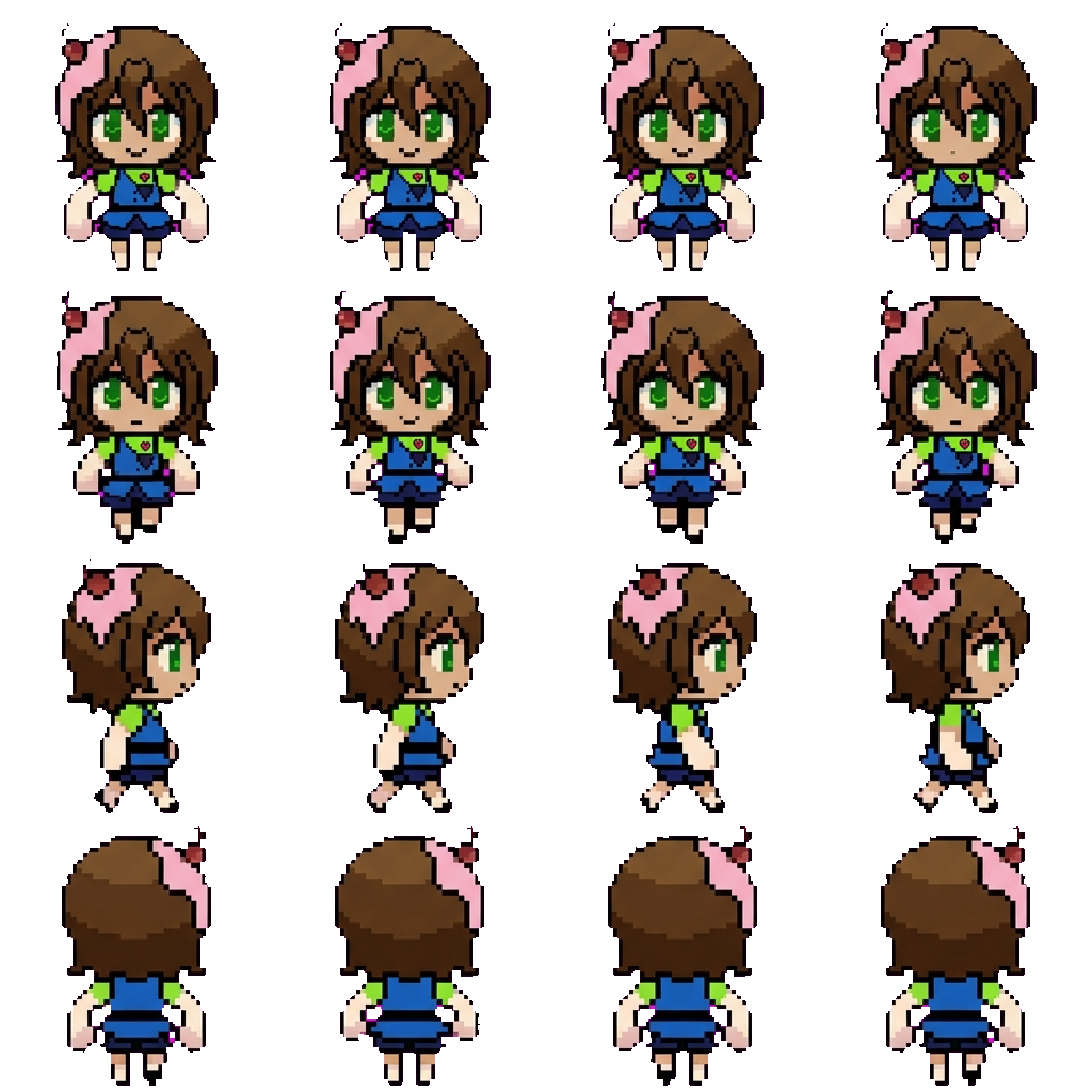 Midoru Tenma movement sprite