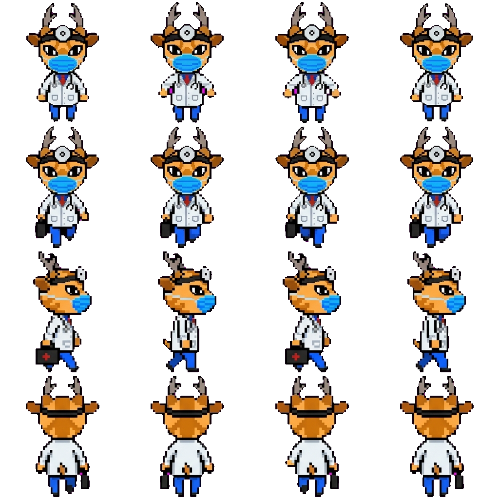 Dr. Harlow movement sprite
