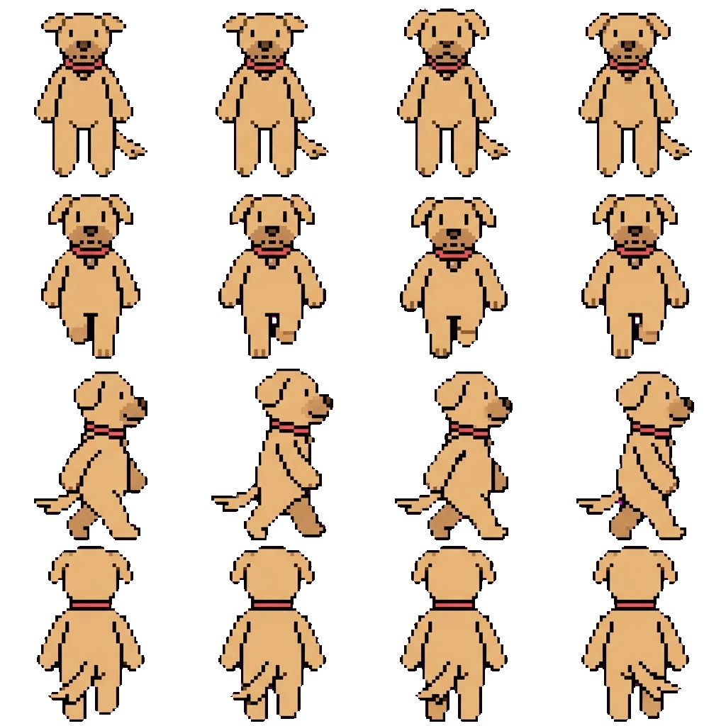 Goldie movement sprite