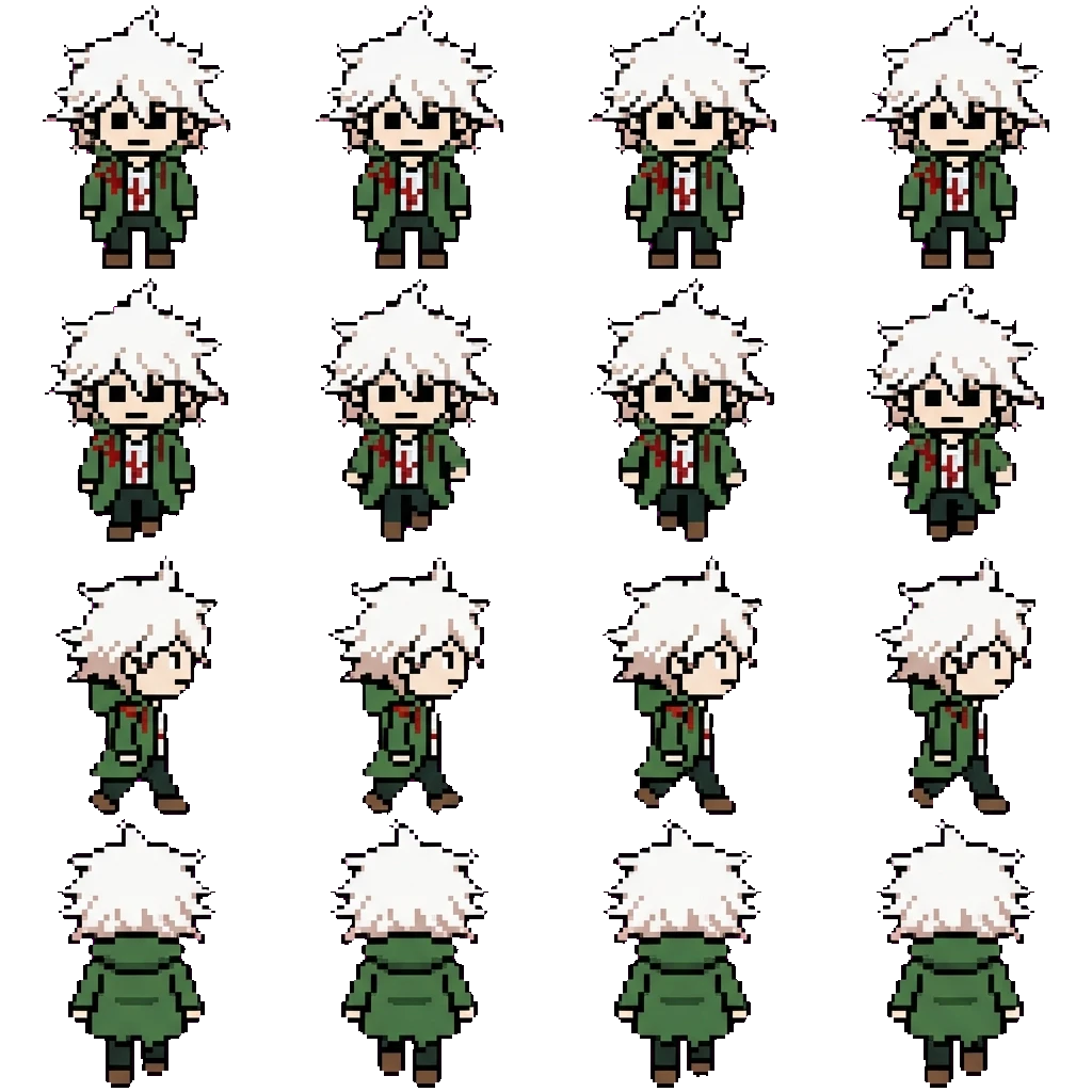 Nagito Komaeda movement sprite