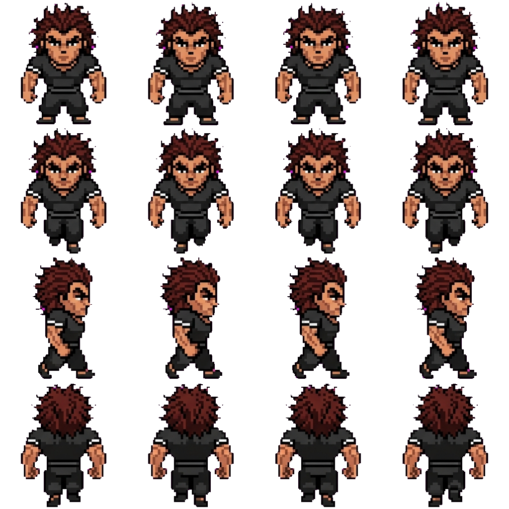 Yujiro hanma movement sprite