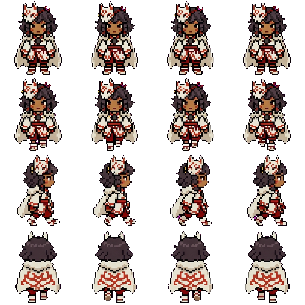 Akita movement sprite
