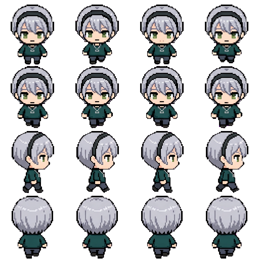 Shiho Hinomori movement sprite